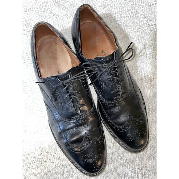 Allen Edmonds Chester Men’s Wingtip Dress Shoes Sz 9.5 C Black Leather Business main image 10